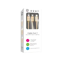 DATACOM - Cable USB 3 en 1