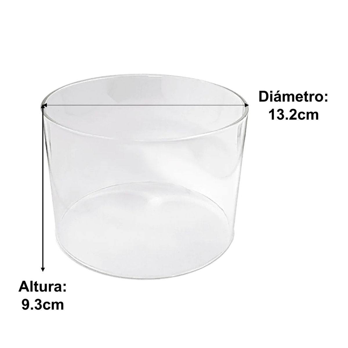 GENERICO - Tubo Vidrio Para Estufa Foguita Vitro Fensa