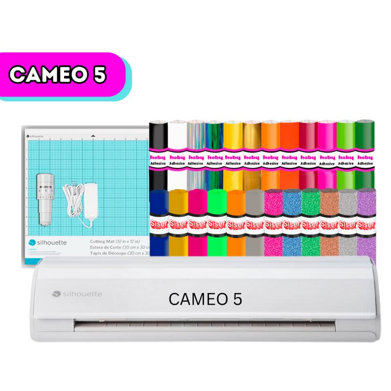 SILHOUETTE - Cameo 5 Blanca + INSUMOS K136