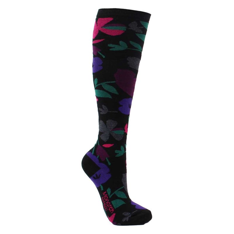 MONARCH - Calceta Bamboo Flor Largo 4/4 Negro