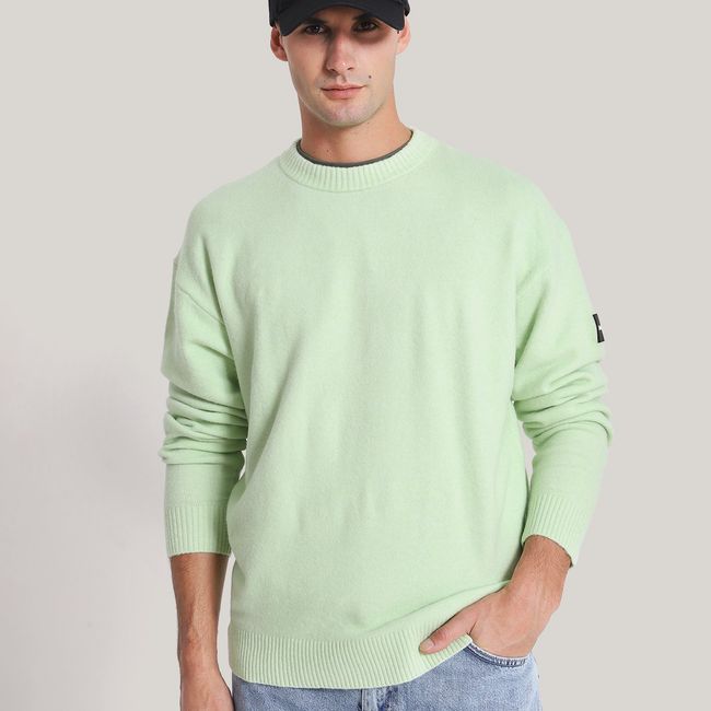 CALVIN KLEIN - Sweater Lycra Blend Verde Calvin Klein