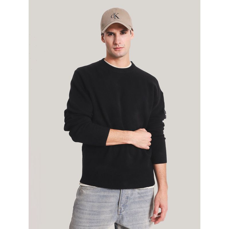 CALVIN KLEIN - Sweater Lycra Blend Negro Calvin Klein