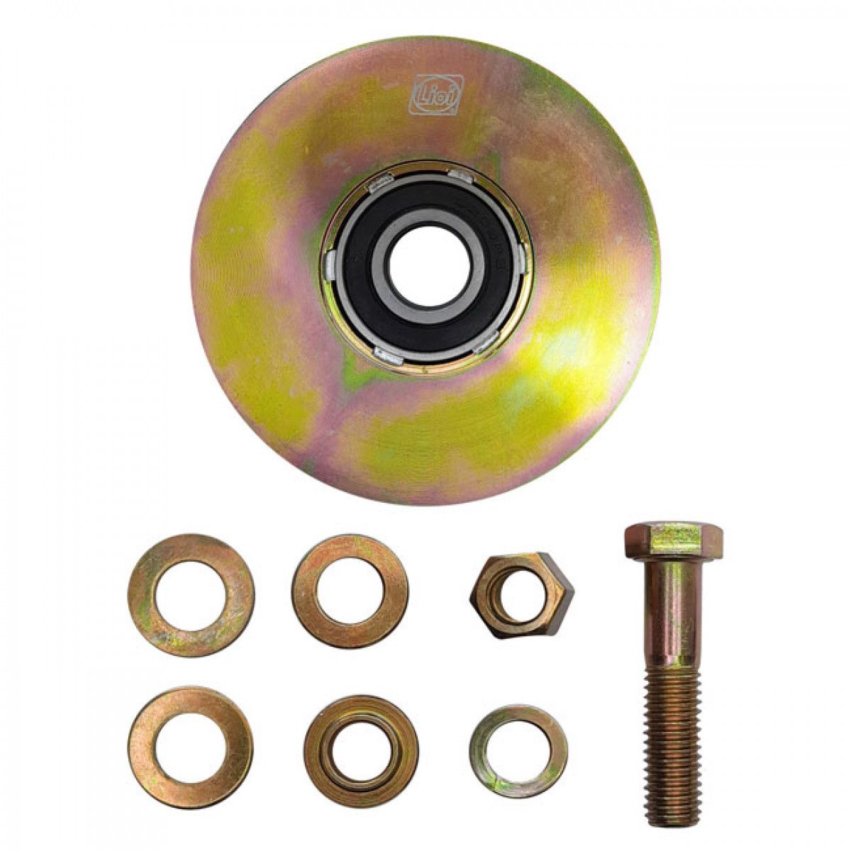 LIOI - RUEDA PARA PORTON CON PERNO 100MM LIOI-MIMBRAL