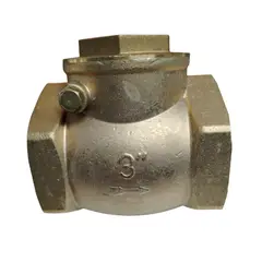 GENERICO - Válvula Retención Horizontal Chapaleta Bronce 3 Pulgadas