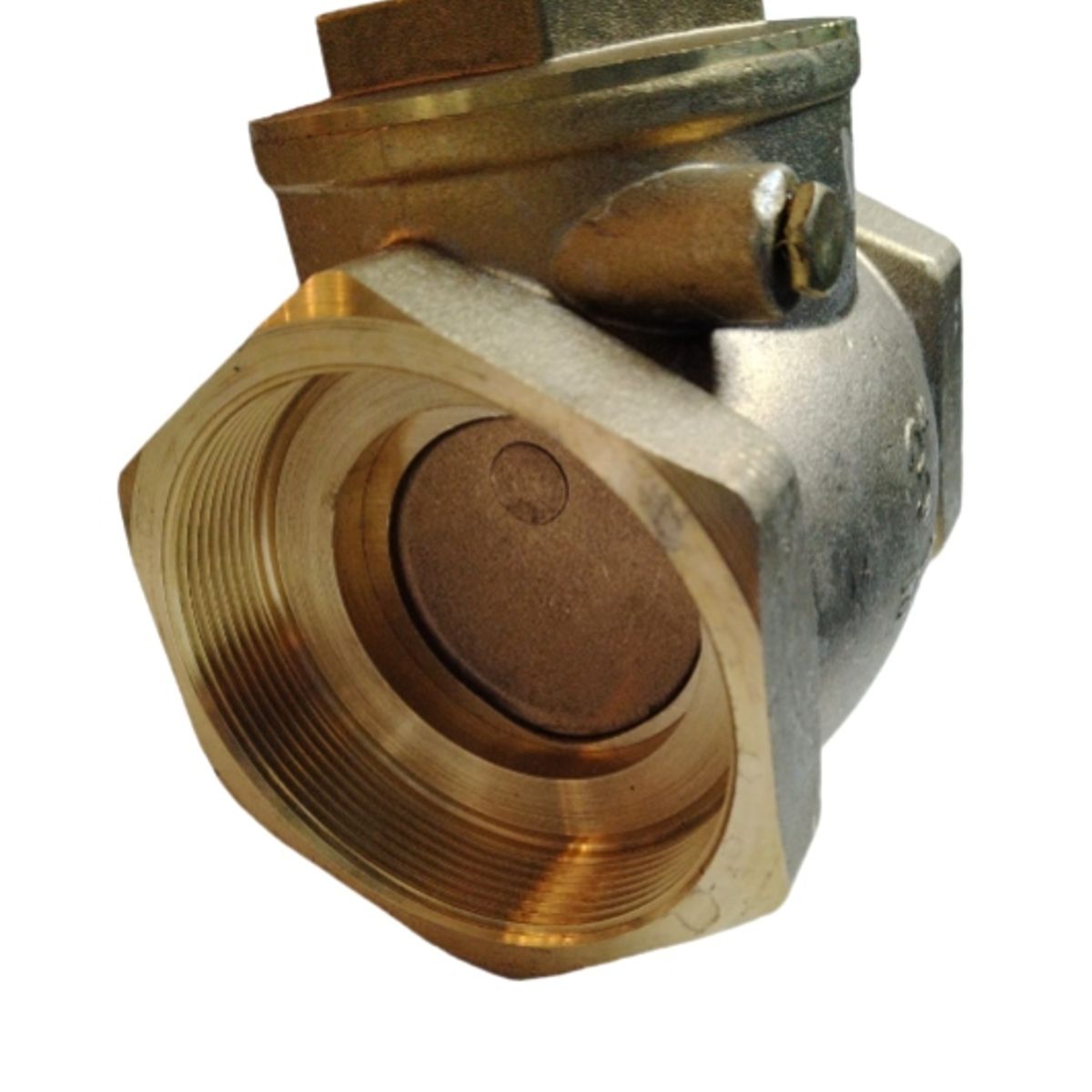 GENERICO - Válvula Retención Horizontal Chapaleta Bronce 3 Pulgadas
