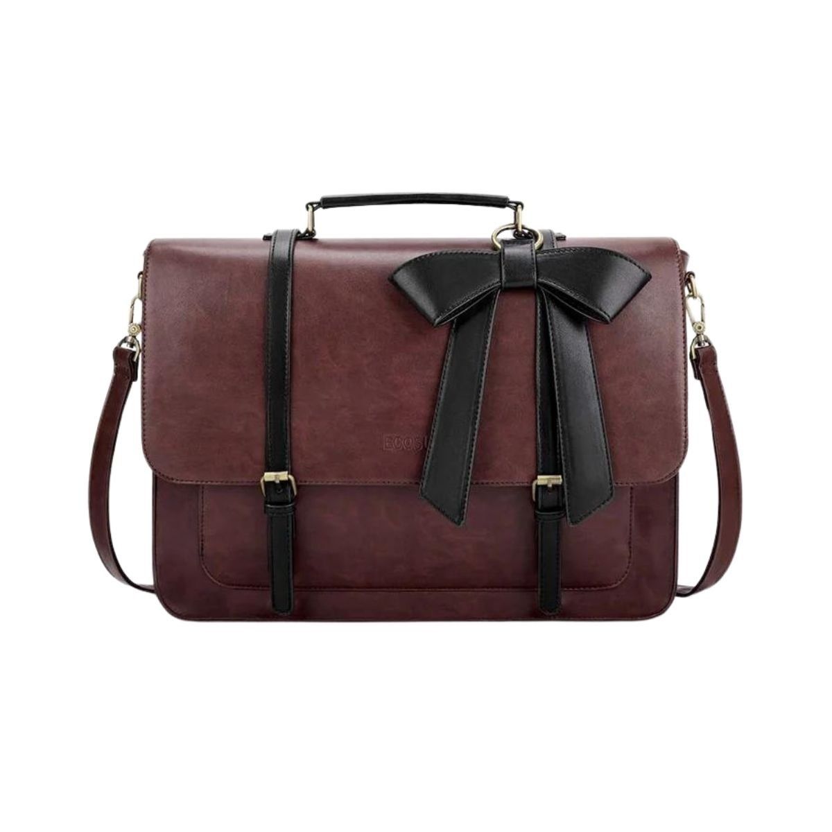 ECOSUSI - Ecosusi Maletín y Mochila Cocoa Truffle para Notebook 15