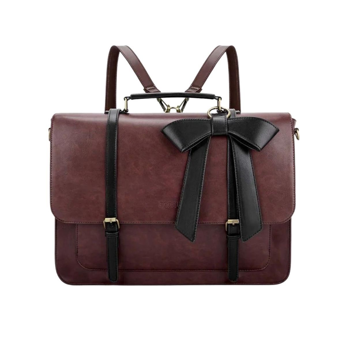 ECOSUSI - Ecosusi Maletín y Mochila Cocoa Truffle para Notebook 15