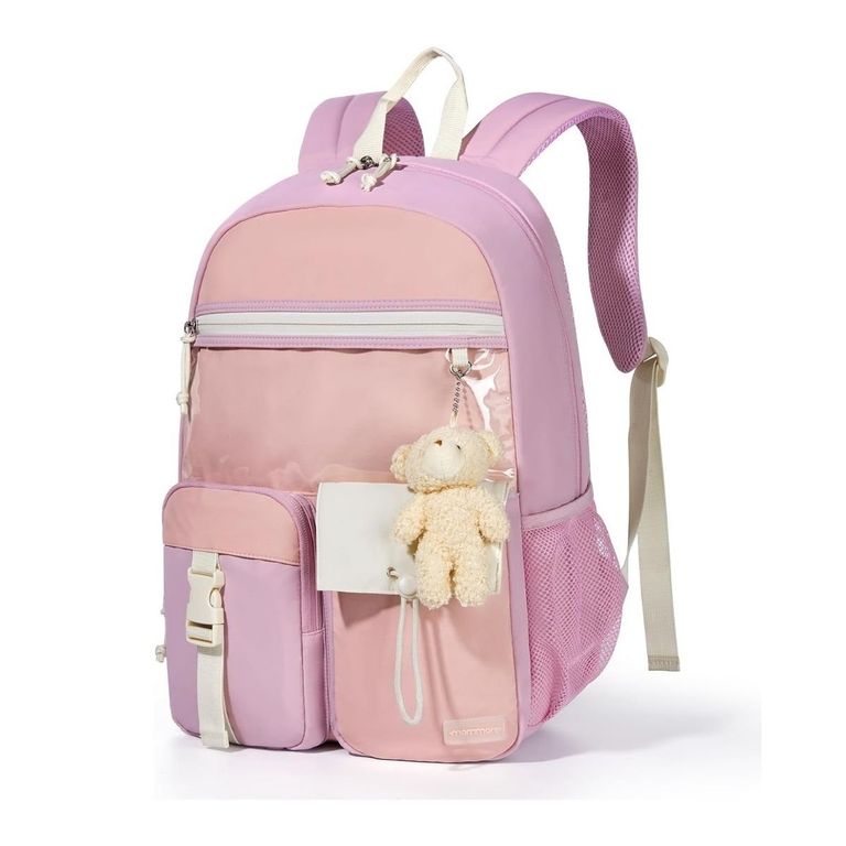 Mochila Escolar Ligera Kawaii Kids 19L - Morado