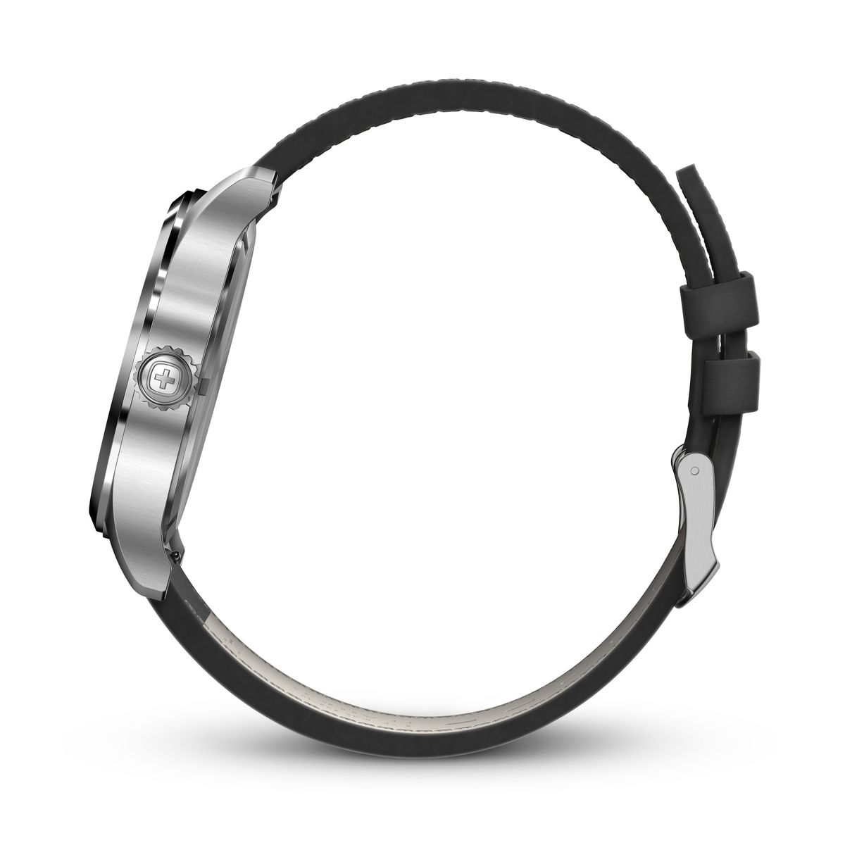 WENGER - Reloj Terragraph 43 mm correa cuero negro Wenger