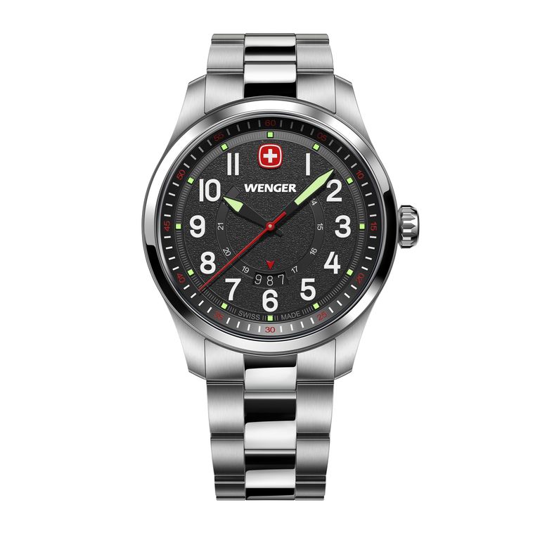 Reloj Terragraph dial negro 43 mm correa acero TALLA UNICA