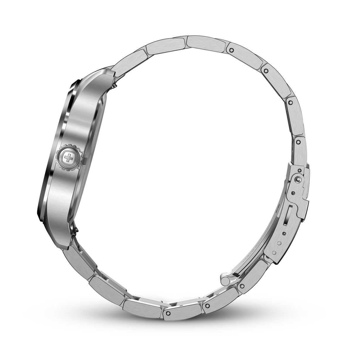 WENGER - Reloj Terragraph dial azul 43 mm correa acero Wenger