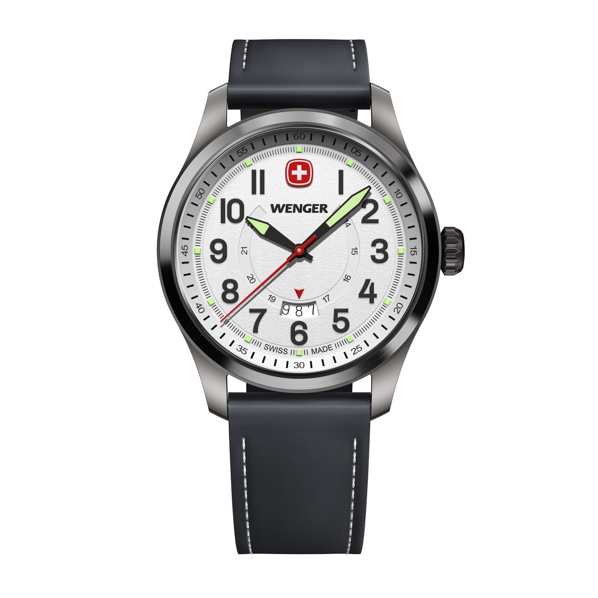 WENGER - Reloj Terragraph caja negra 43 mm Wenger