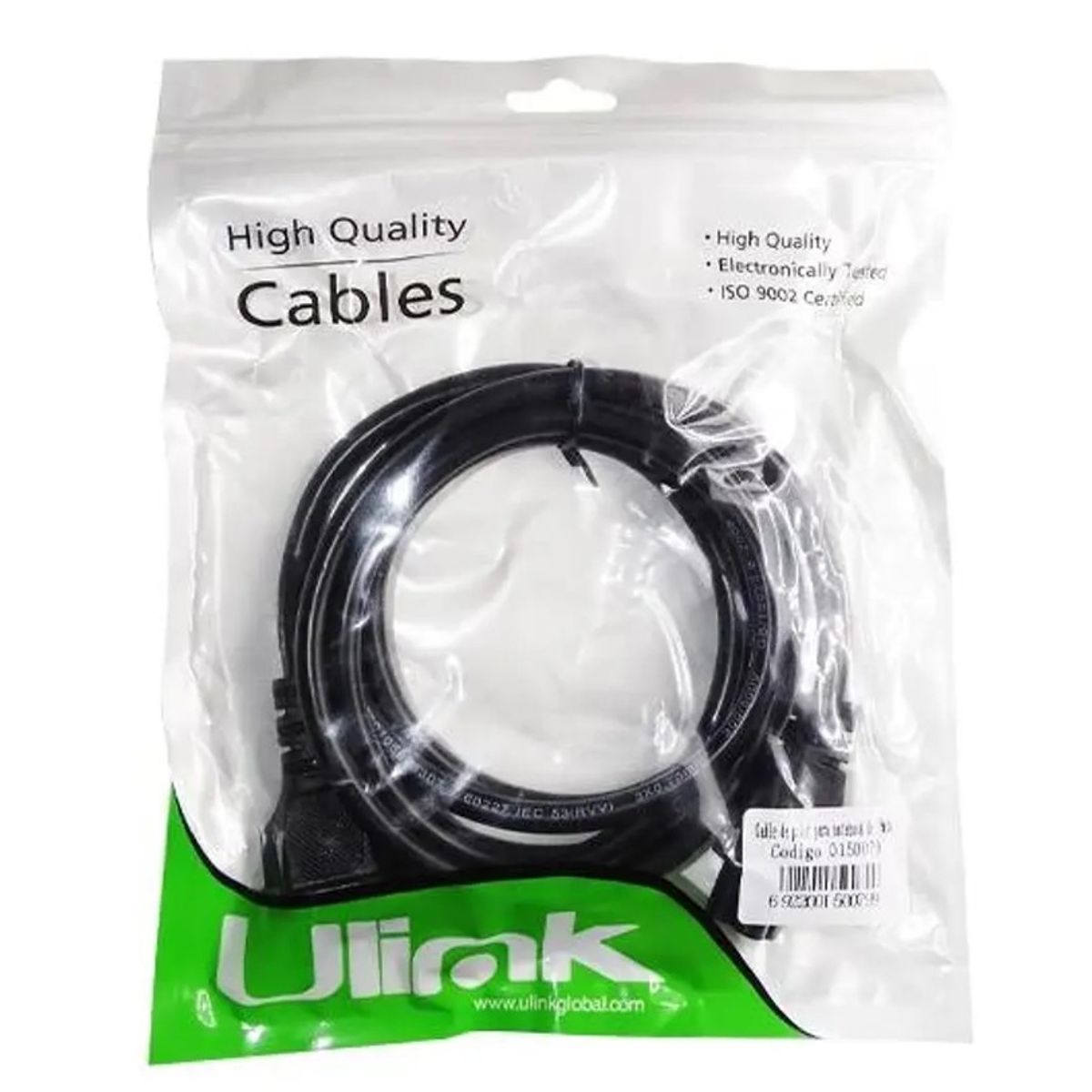 ULINK - CABLE DE PODER ULINK 1.8 MTS ALTA CALIDAD