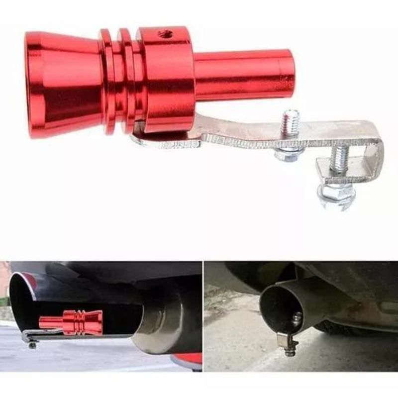 GENERICO - Silbato Aluminio Simulador Sonido Turbo Universal Auto Moto