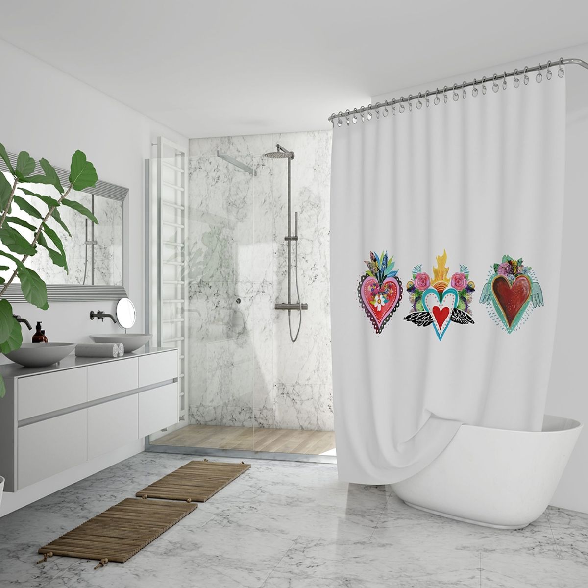 TUYO PRINT - Cortina de Baño Frida - Tuyo Print