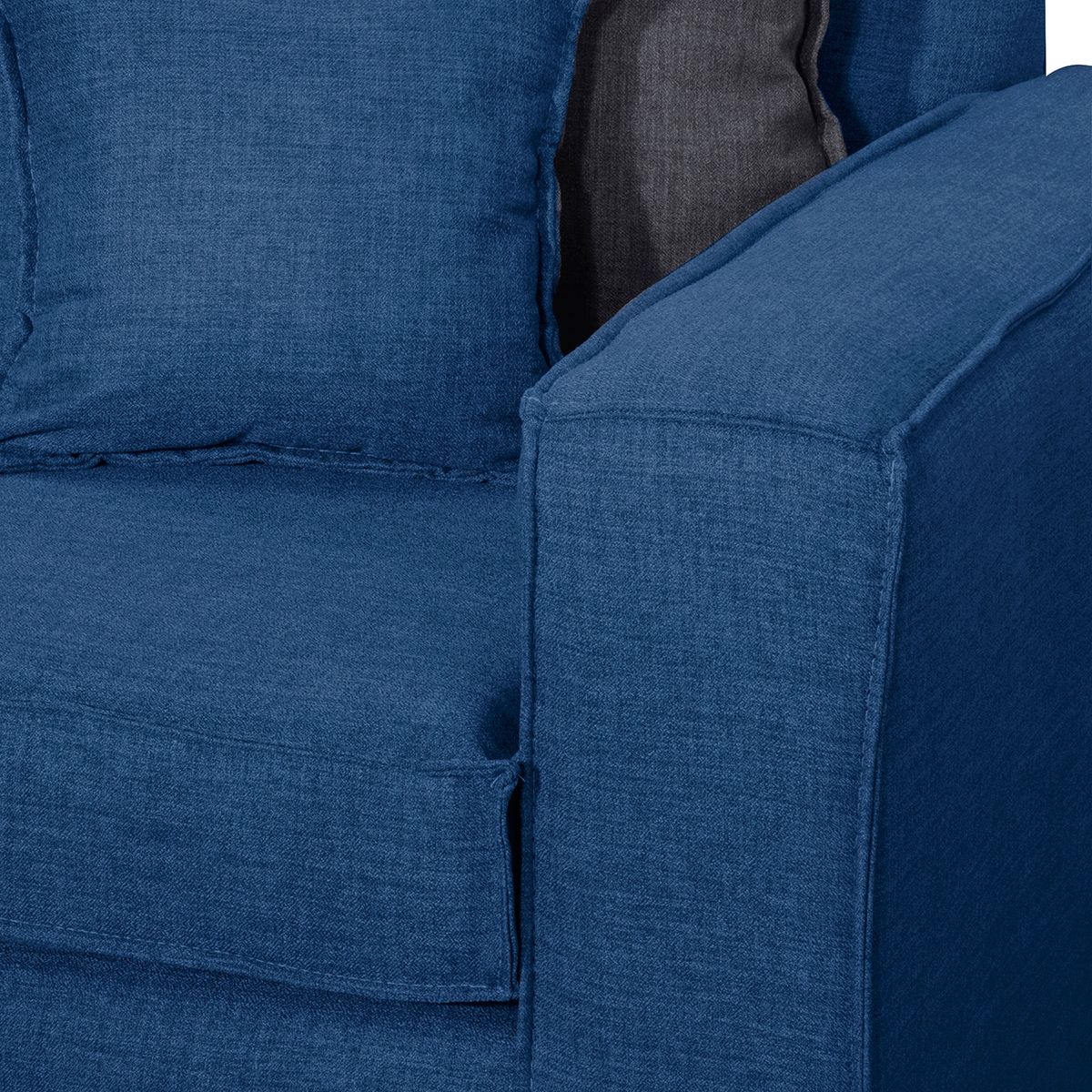 BLACK FACTORY - Sofa 3 Cuerpos Berta Azul