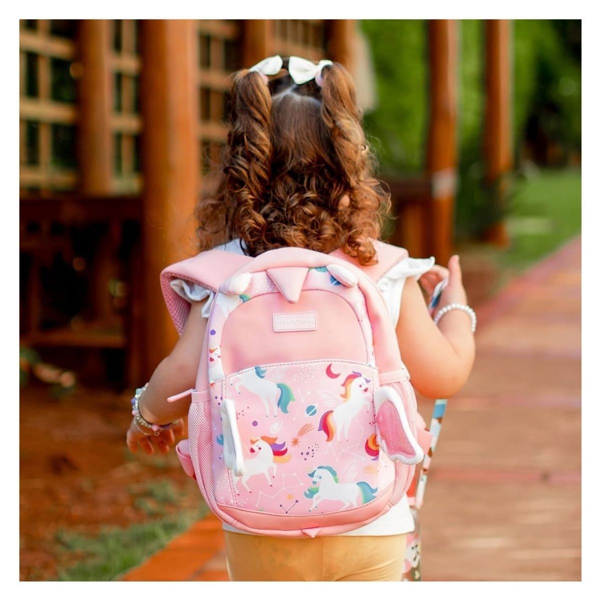MOMMORE - Mommore Mochila para Niñas Unicornio 6L - Rosado