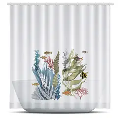 TUYO PRINT - Cortina de Baño Algas -