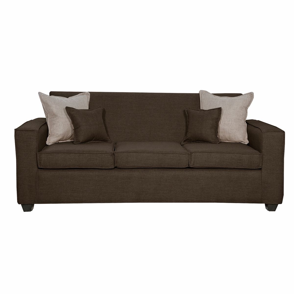 BLACK FACTORY - Sofa 3 Cuerpos Berta Cafe.