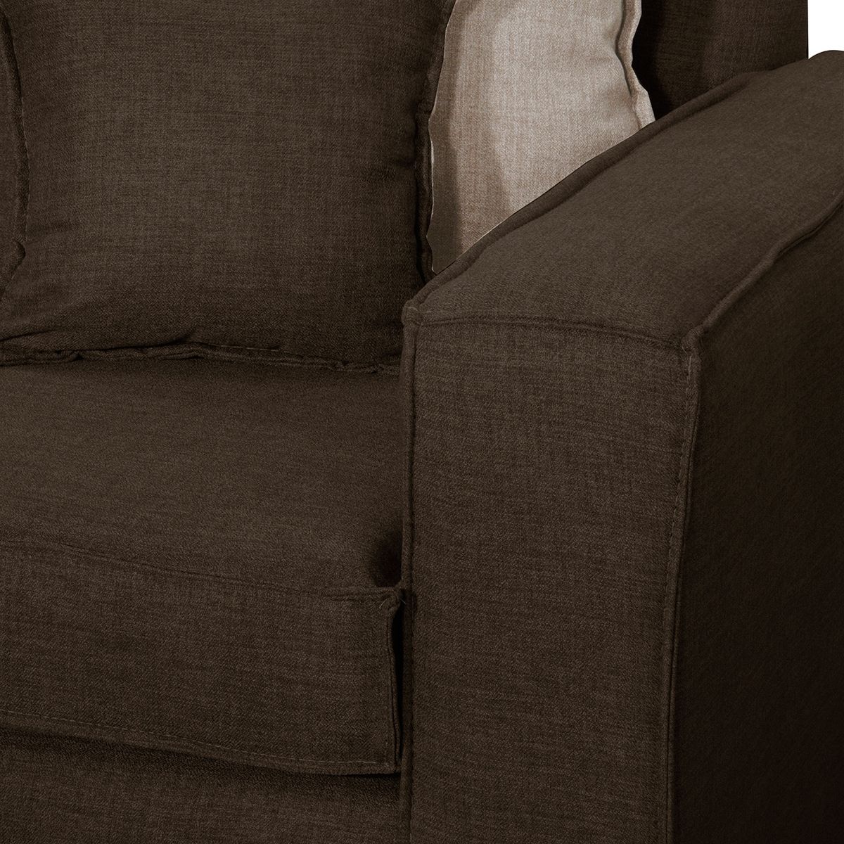 BLACK FACTORY - Sofa 3 Cuerpos Berta Cafe.