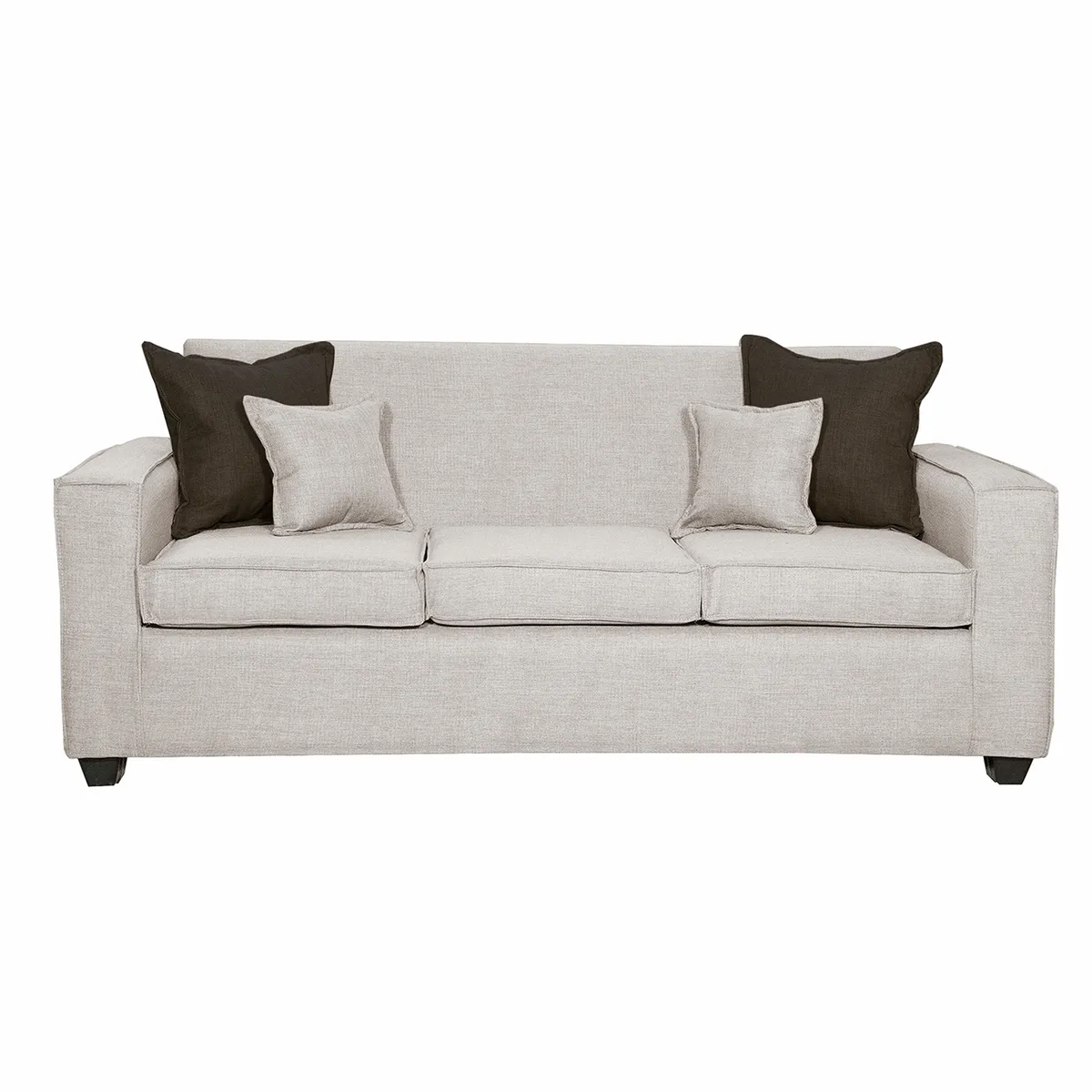 BLACK FACTORY - Sofa 3 Cuerpos Berta Crudo