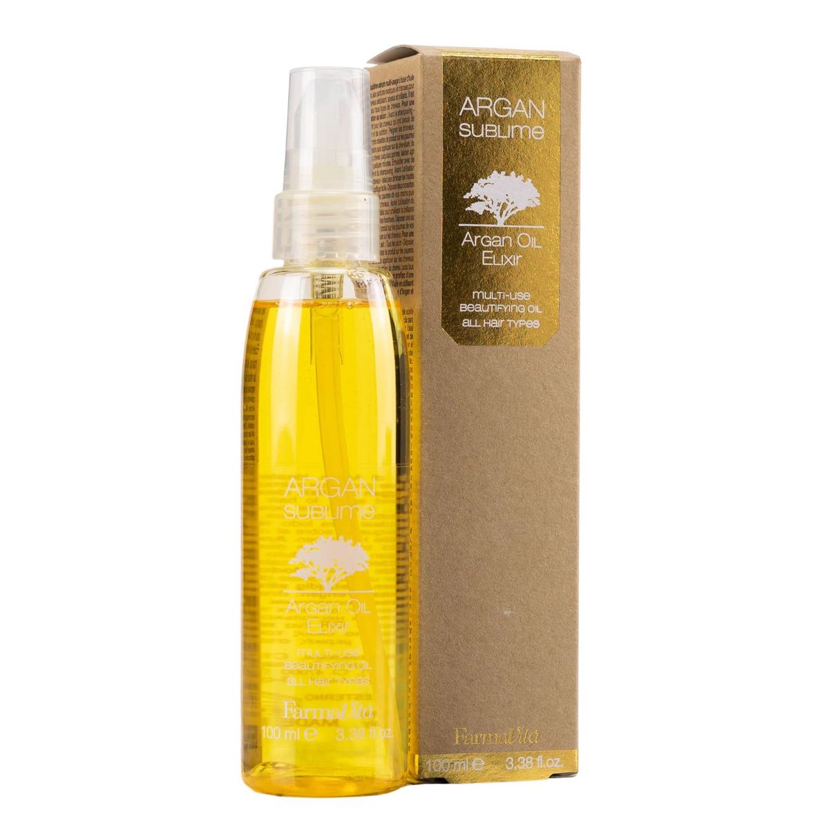 FARMAVITA - Aceite Farmavita Argán Sublime Elixir 100ml Aporta Brillo Suavidad