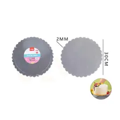 GENERICO - Base De Torta Plata Flor 30Cm Espesor 2mm