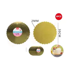 GENERICO - Base De Torta Dorado 30Cm Espesor 2mm
