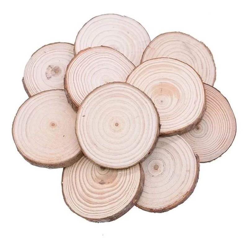 MOTARRO - Trozos De Madera 5 Piezas De 3 A 4 Cm Rodelas