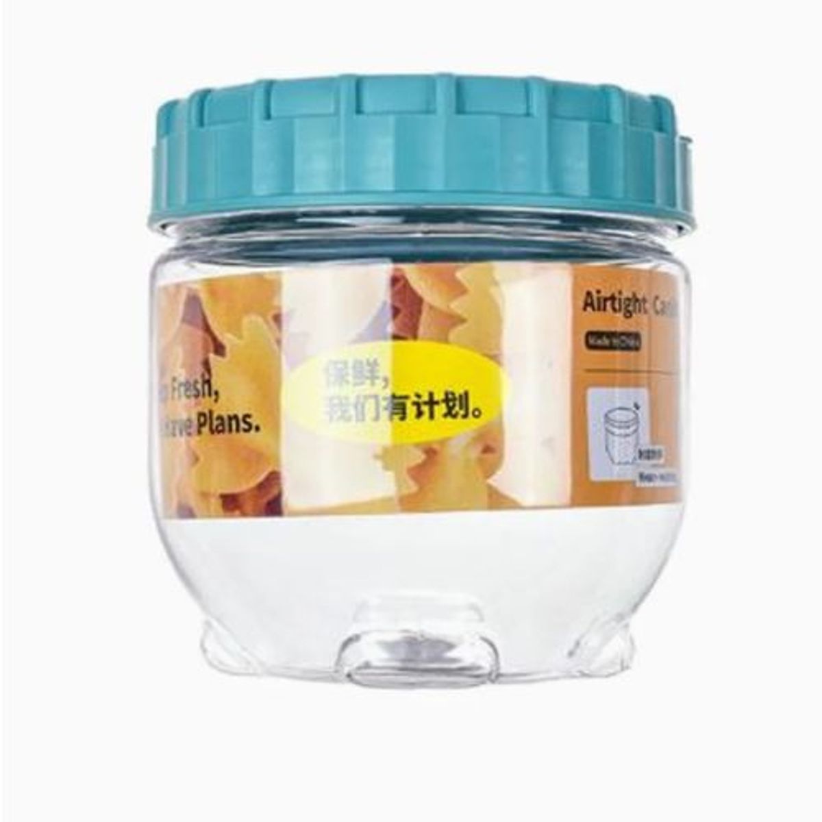 GENERICO - Contenedor Forma Redondo Plastico Transparente