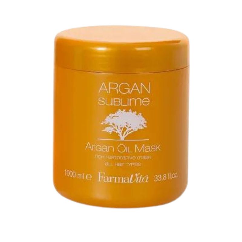 FARMAVITA - Mascara Argan Sublime 1000ml Farmavita Restaura Brillo Suavidad.-