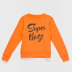 COYOTE KIDS - Polera naranja super boy algodón peruano - Naranja_.