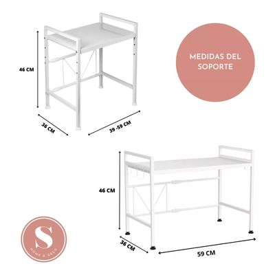 Imagen 2 del producto Estante De Microondas 2 Niveles Ajustable