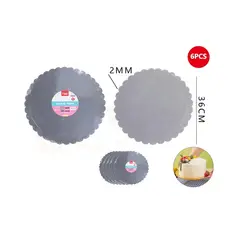 GENERICO - Base De Torta Plata 36Cm Espesor 2mm