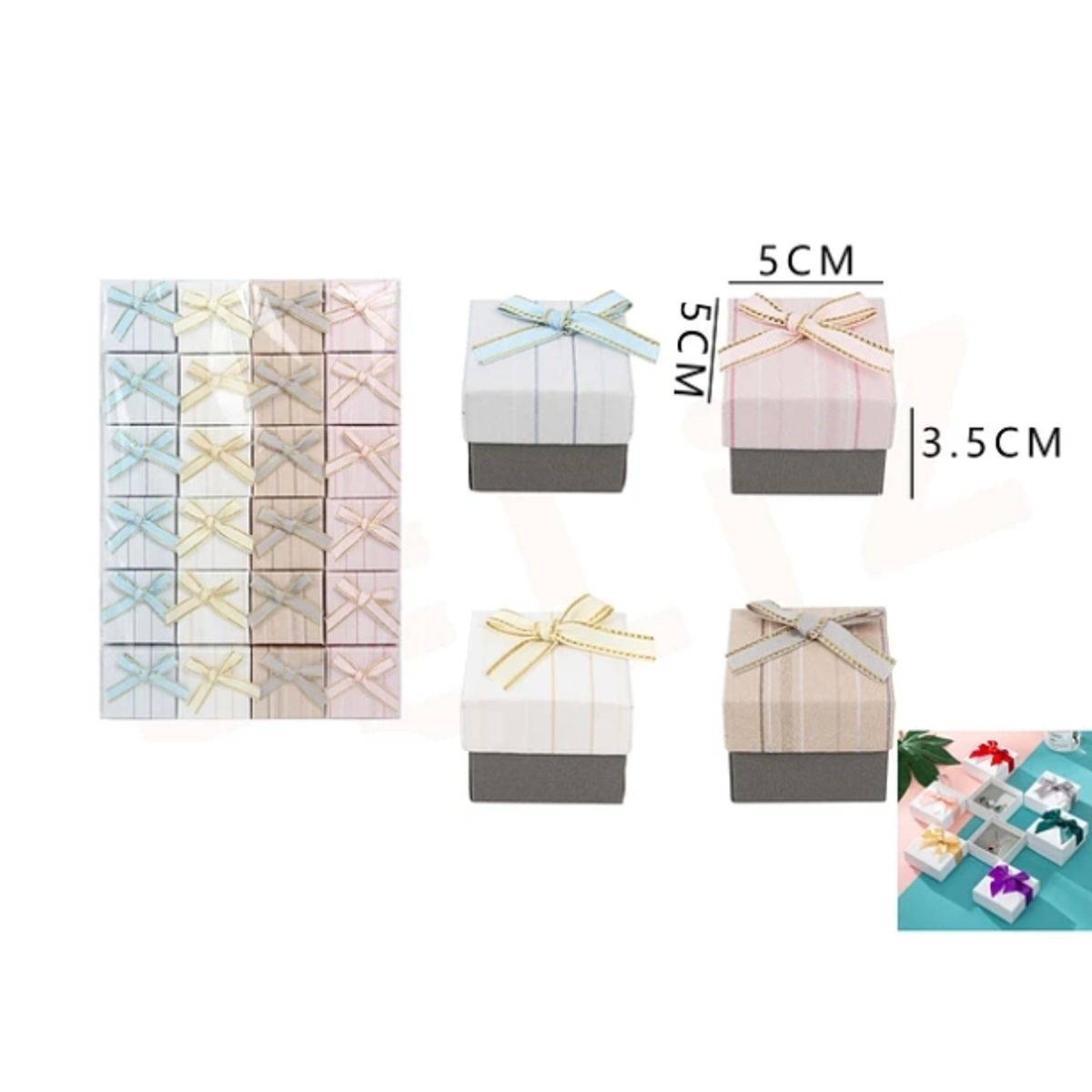 GENERICO - Caja De Regalo 5535Cm Colores Surtidos