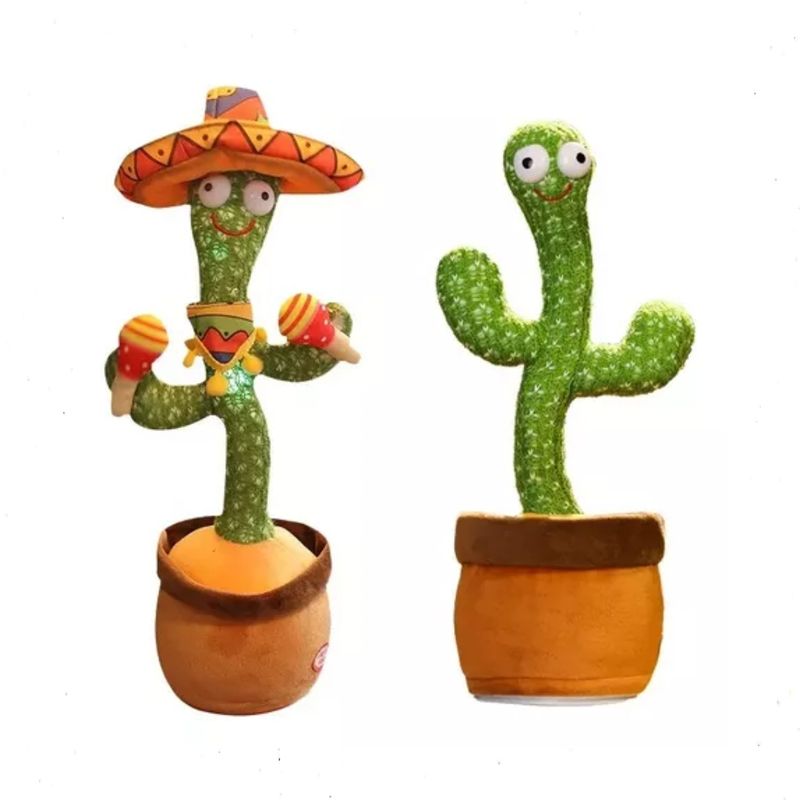 GENERICO - Cactus Bailarín 32 Cm Musica Juguete Interactivo Recargable