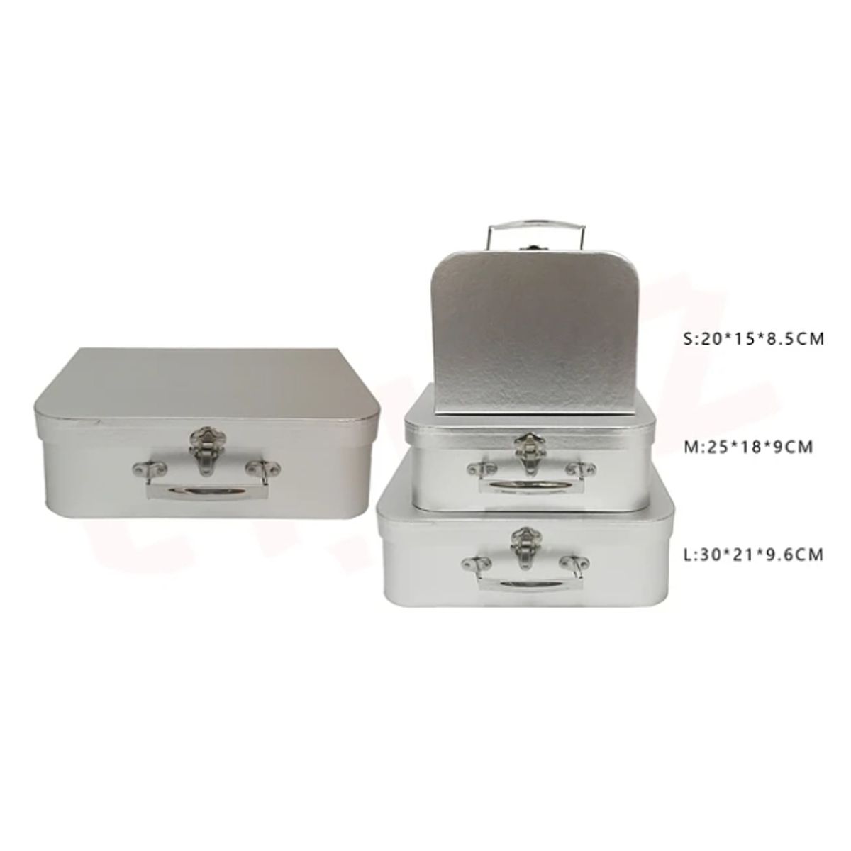 GENERICO - Caja De Regalo Candy Bar Plateado