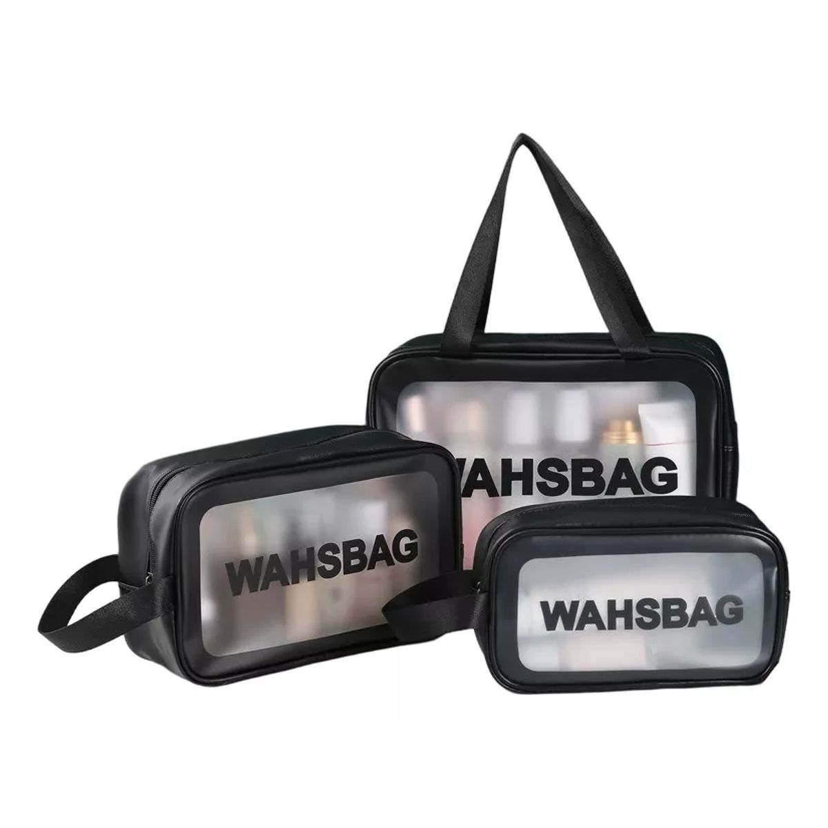 GENERICO - Neceser Organizador Bolsa De Cosméticos Transparente 3pcs