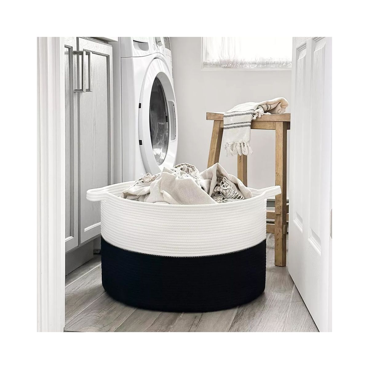 GENERICO - Cesta Canasto Para Ropa Juguetes Mantas Decoración Con Asa