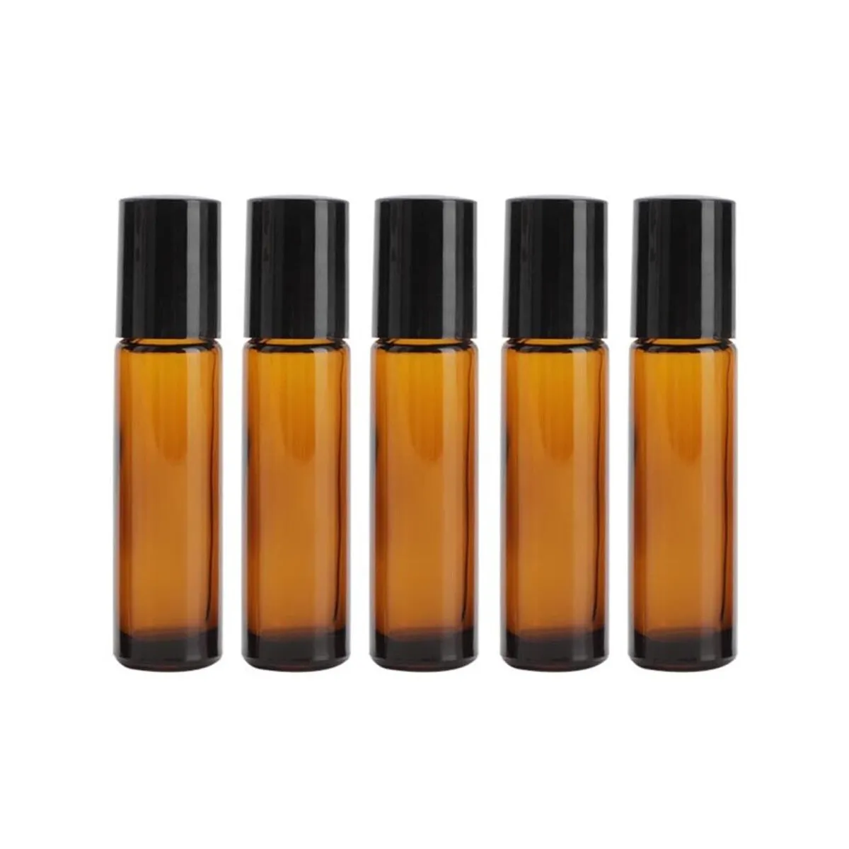 KUANGYE - Frasco Roll On 10ml Color Ambar 50 Unidades