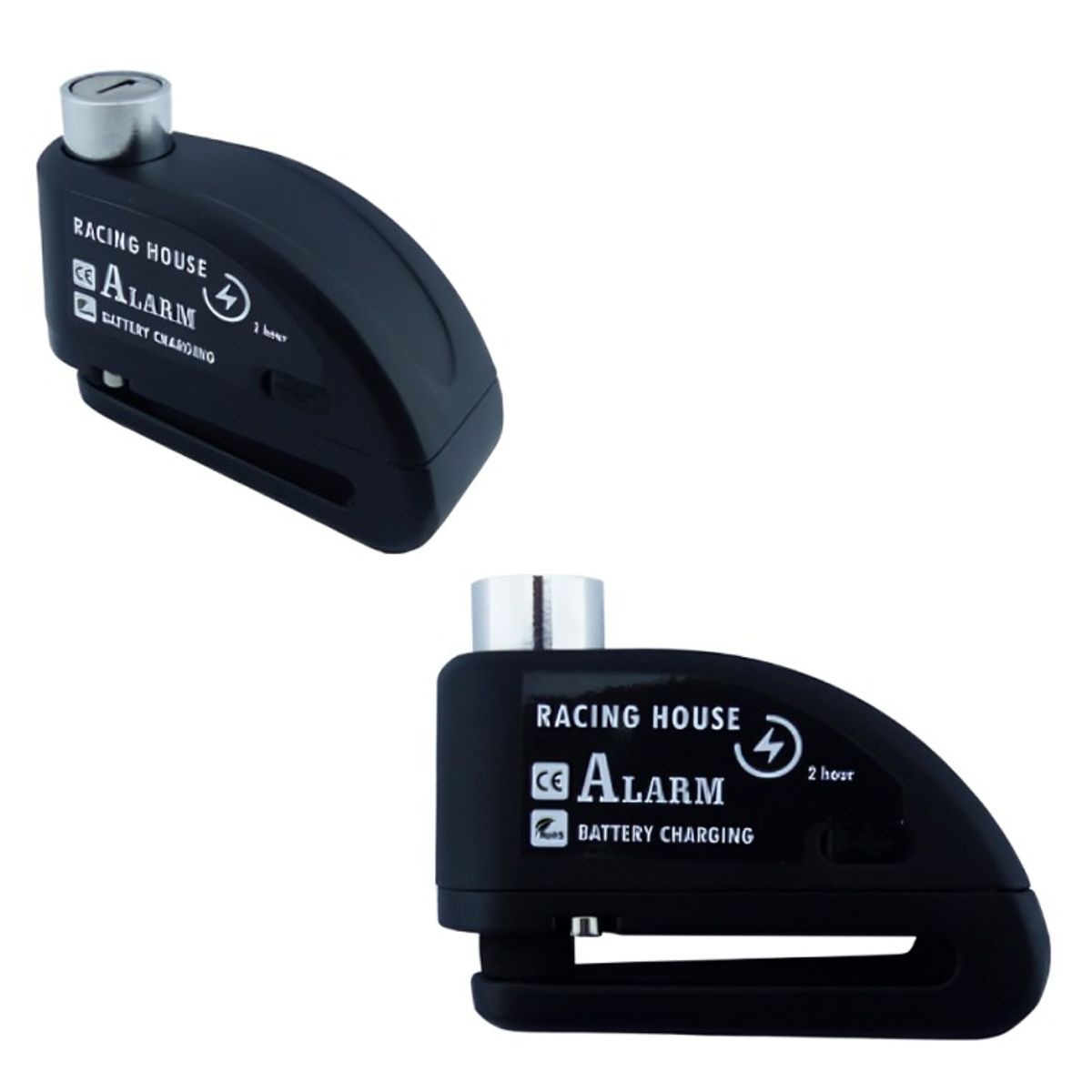 OEM - CANDADO PARA FRENO DISCO CON ALARMA NEGRO CON 2 LLAVES