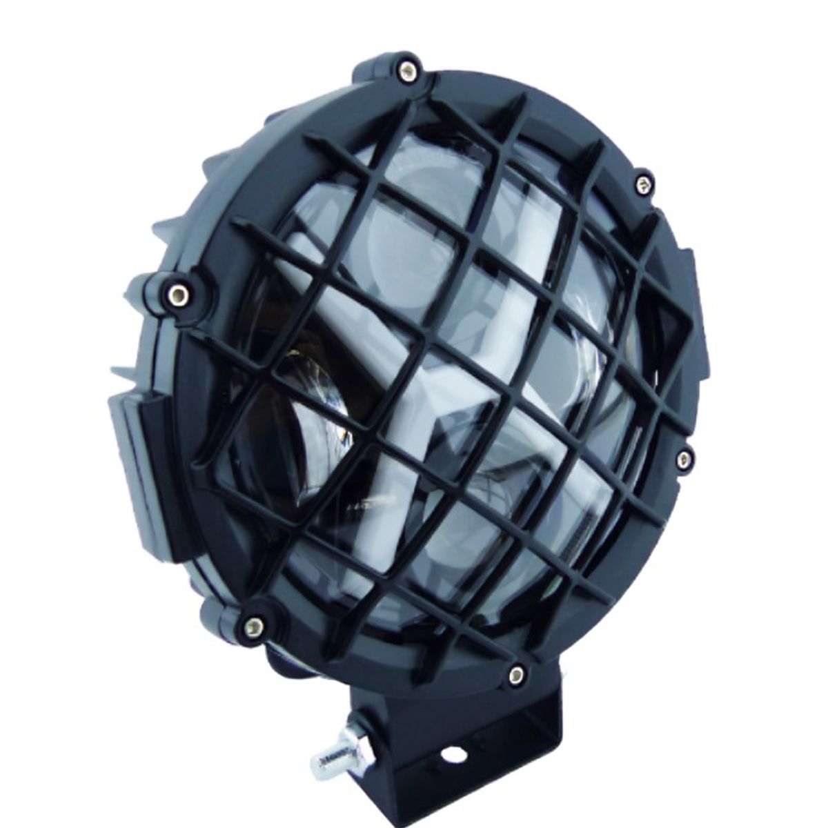 OEM - FOCO DELANTERO REDONDO 6.5 PULG METAL  REJILLA DUO COLOR