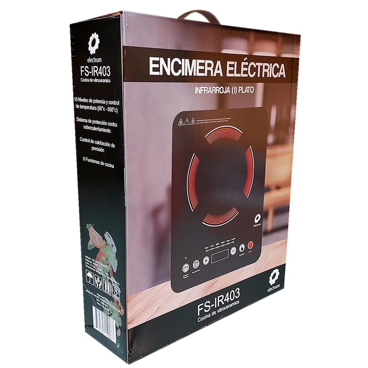ELECTRUM - ENCIMERA UN PLATO ELÉCTRICA INFRARROJA ELECTRUM
