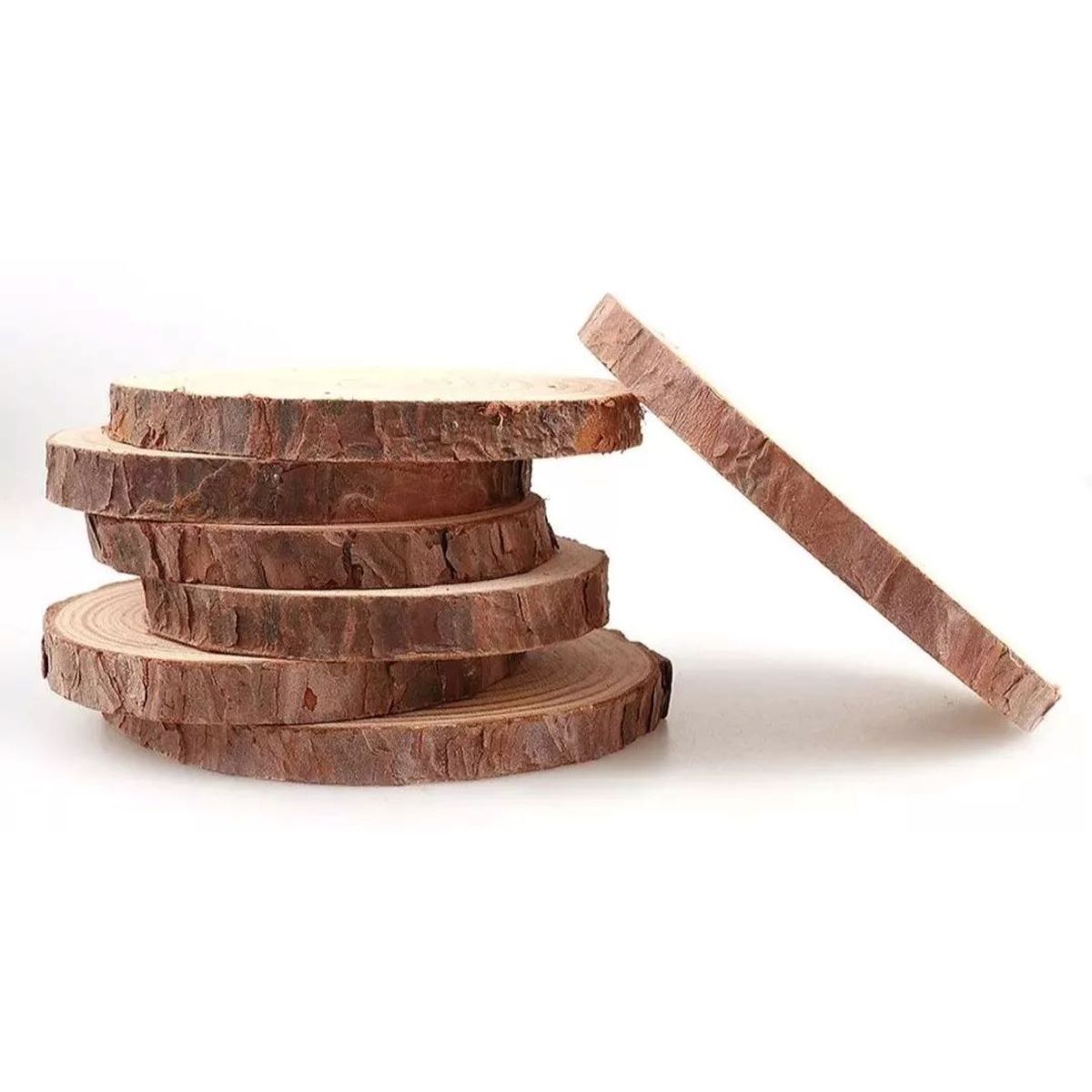 MOTARRO - Trozos De Madera 6 Piezas De 10 A 11 Cm Rodelas/tronco