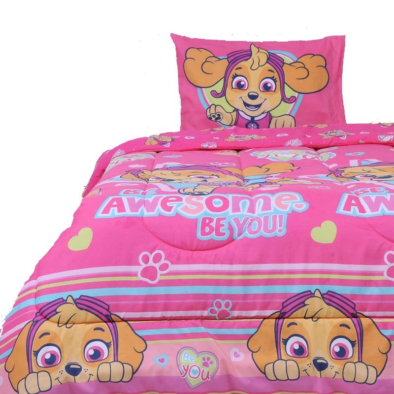 MASHINI - Plumón Cubrecama Infantil Reversible 1.5 Plazas Paw Patrol Be You