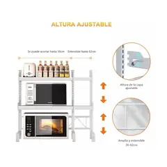 GENERICO - Estante Repisa Extensible Horno Microondas Rack Organizador