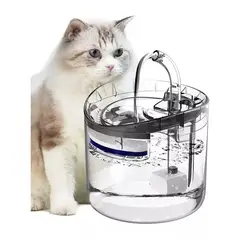 GENERICO - Bebedero Automático Fuente Agua Mascota Transparente