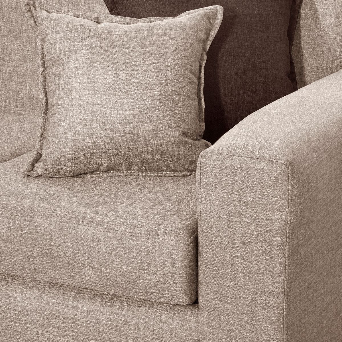 BLACK FACTORY - Sofa 3 Cuerpos Don Juan Beige