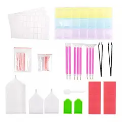 KUANGYE - Kit De Herramientas 90 Piezas Diy 5d De Pintura De Diamante