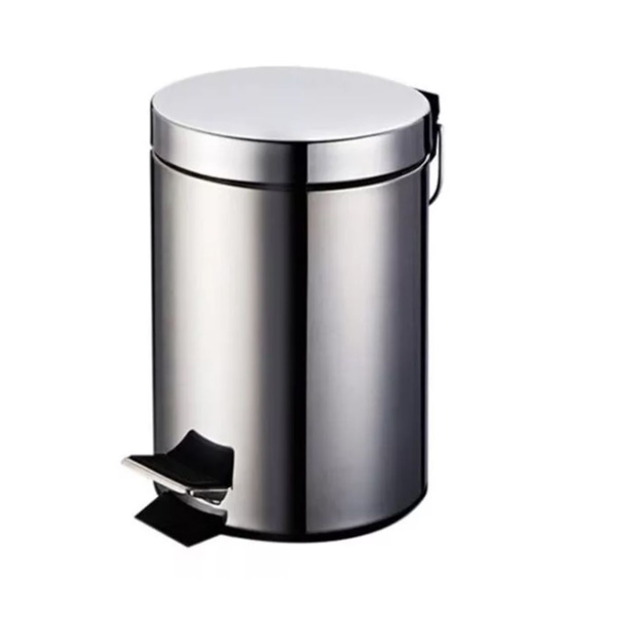 GENERICO - Basurero Papelero Pedal 3 Lts Acero Inoxidable